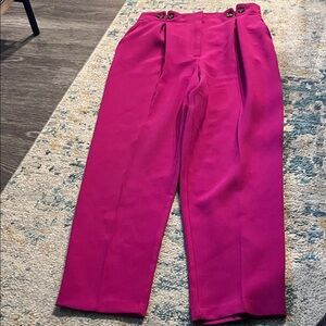 Topshop Fuchsia Women's Trousers